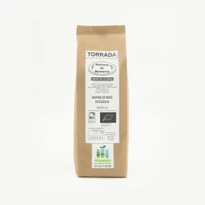 Harina de maíz ecológica tostada